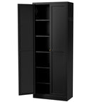 Kitchen Pantry Cabinet With 4 Adjustable Shelves, Heavy Duty Freestanding Organizer