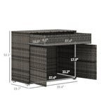 Outdoor Towel Rack and Pool Toy Cabinet, Hot Tub Accessory Storage, Freestanding