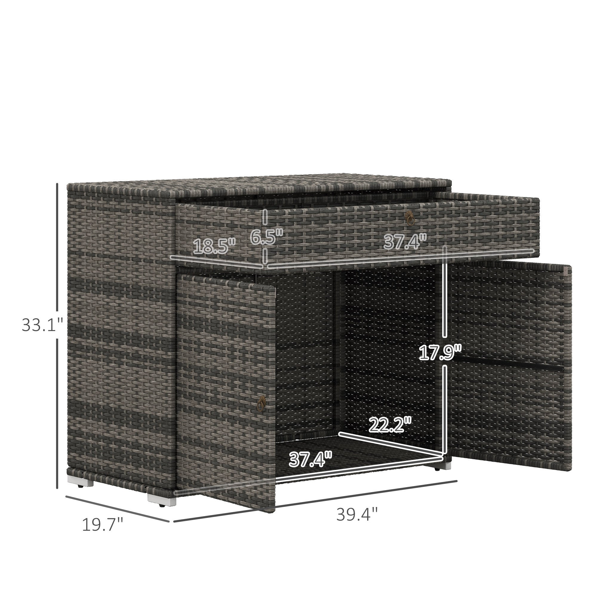 Outdoor Towel Rack and Pool Toy Cabinet, Hot Tub Accessory Storage, Freestanding