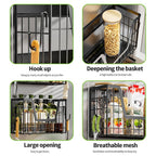【Holiday Deals】San Dream Magnetic Shelf for Fridge Spice Rack Organizer Magnetic Fruit Basket for Refrigerator Laundry Organizer Spice Snacks Magnet Fridge Shelf-1Pc&2Pcs