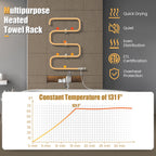 100W Electric Towel Warmer Drying Rack