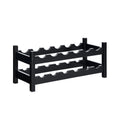 2-Tier 12 Bottles Bamboo Storage Shelf Wine Rack