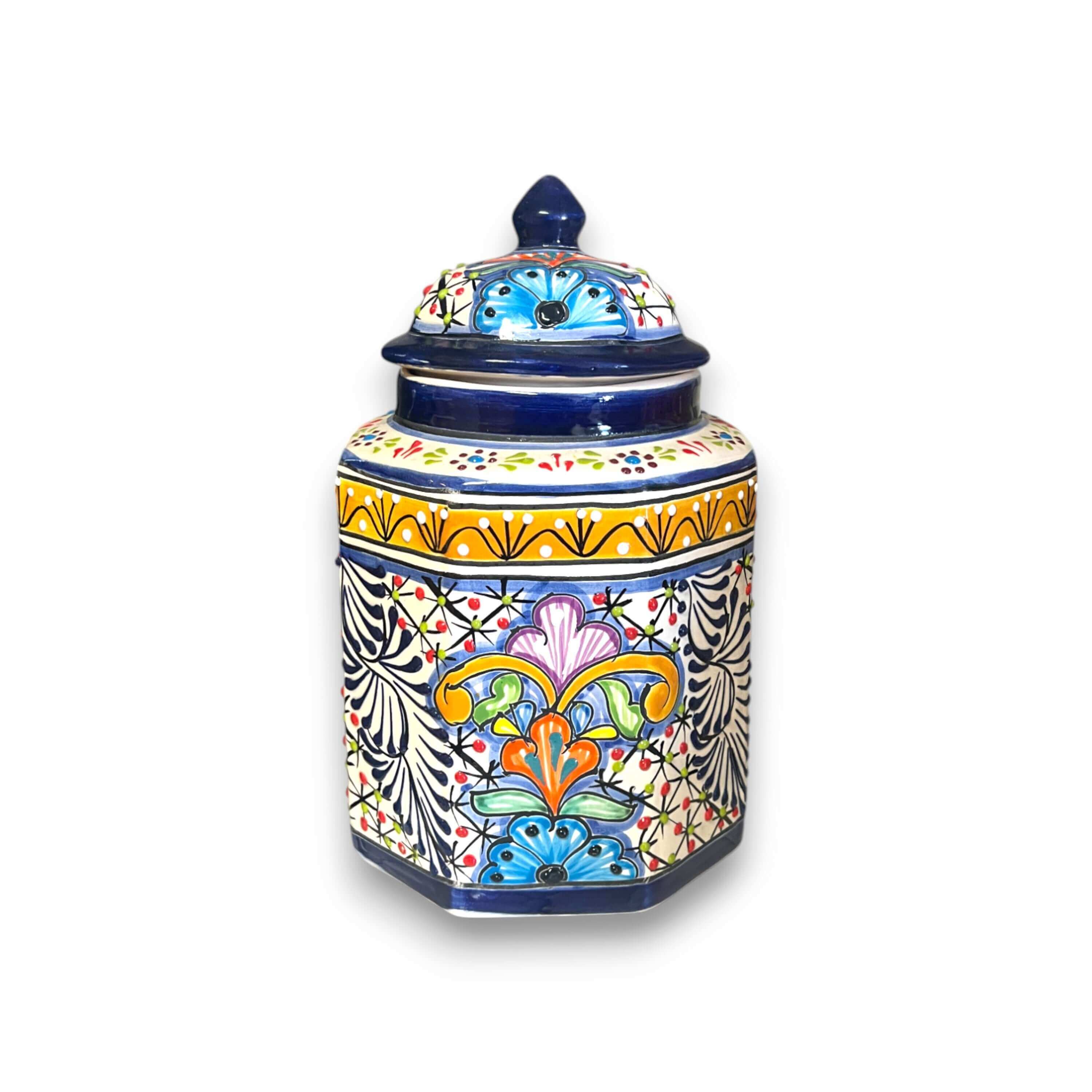 Talavera Canister Set | Colorful Handmade Mexican Kitchen Jars