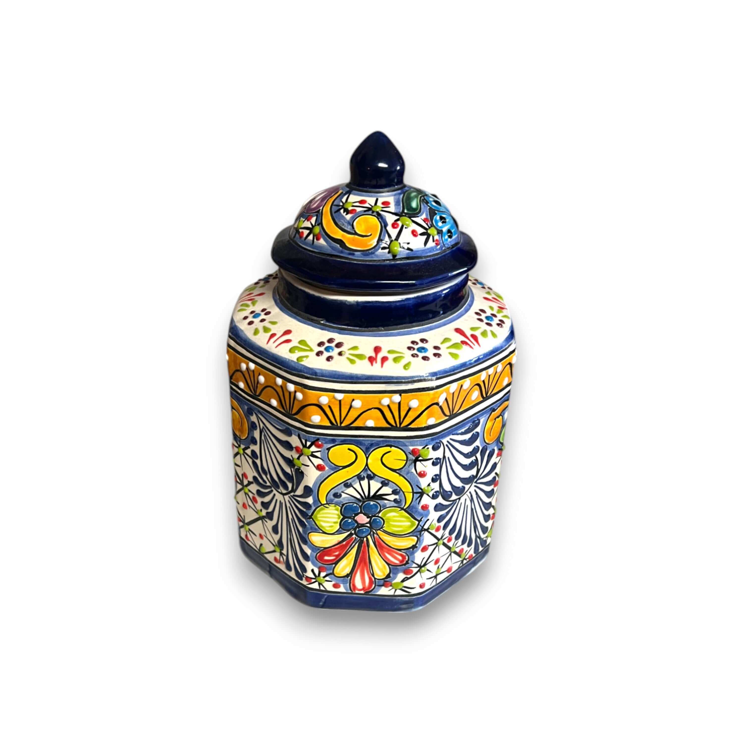 Talavera Canister Set | Colorful Handmade Mexican Kitchen Jars