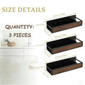 Magnetic Refrigerator Organizer Shelf｜No Drill Fridge Side Spice Rack｜Carbon Steel Magnetic Storage with Wood-Grain Look｜Strong Hold Space Saving Kitchen Organizer for Small Kitchens