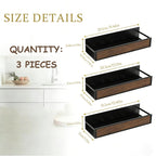 Magnetic Refrigerator Organizer Shelf｜No Drill Fridge Side Spice Rack｜Carbon Steel Magnetic Storage with Wood-Grain Look｜Strong Hold Space Saving Kitchen Organizer for Small Kitchens
