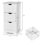 Bathroom Floor Freestanding Storage Organizer with 3 Drawers