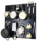 Kitchen Pegboard Organizer Kit Pots & Pans Rack - Pegboard With Hooks