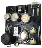 Kitchen Pegboard Organizer Kit Pots & Pans Rack - Pegboard With Hooks