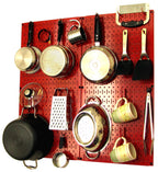 Kitchen Pegboard Organizer Kit Pots & Pans Rack - Pegboard With Hooks