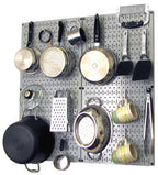 Kitchen Pegboard Organizer Kit Pots & Pans Rack - Pegboard With Hooks