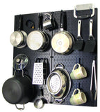 Kitchen Pegboard Organizer Kit Pots & Pans Rack - Pegboard With Hooks