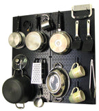 Kitchen Pegboard Organizer Kit Pots & Pans Rack - Pegboard With Hooks