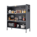 3 Tier Pantry Storage Cabinet Baker Racks for Kitchen with Storage Kitchen Pantry Storage Cabinet Microwave Rack Storage Rack