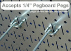 Kitchen Pegboard Organizer Kit Pots & Pans Rack - Pegboard With Hooks