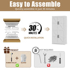 Kitchen Pantry Cabinet With Adjustable Shelves, Heavy Duty Storage - White