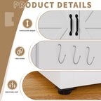 Kitchen Pantry Cabinet With Adjustable Shelves, Heavy Duty Storage - White