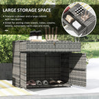 Outdoor Towel Rack and Pool Toy Cabinet, Hot Tub Accessory Storage, Freestanding
