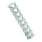 9-Tier Narrow Entryway Shoe Rack Plastic Vertical Shoe Organizer