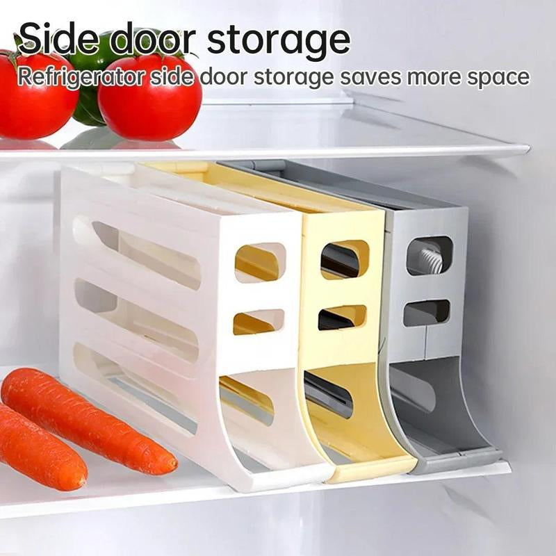 Efficient Egg Storage Solution - Automatic Rolling Type Egg Storage Box for Fridge Organization and Freshness
