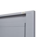 Grey metal kitchen storage cabinet, kitchen pantry storage cabinet with door and shelf, adjustable leveling feet