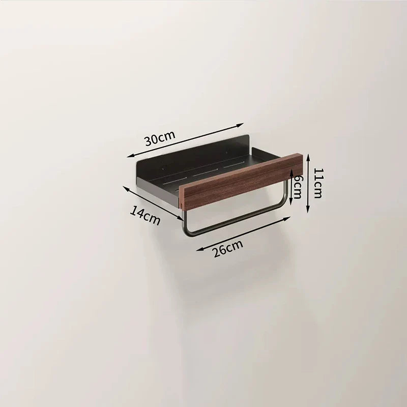 Kitchen Novel Kitchen Accessories Spice Rack Kitchen Organizer Shelves Bathroom Shampoo Holder Storage Shelf Metal Wall Panels