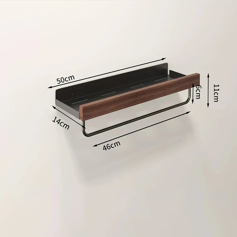 Kitchen Novel Kitchen Accessories Spice Rack Kitchen Organizer Shelves Bathroom Shampoo Holder Storage Shelf Metal Wall Panels