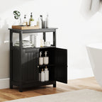 Bathroom Floor Cabinet Freestanding Storage Organizer with Open Compartment