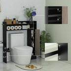 Bathroom Over the Toilet Floor Storage Organizer with Adjustable Shelves