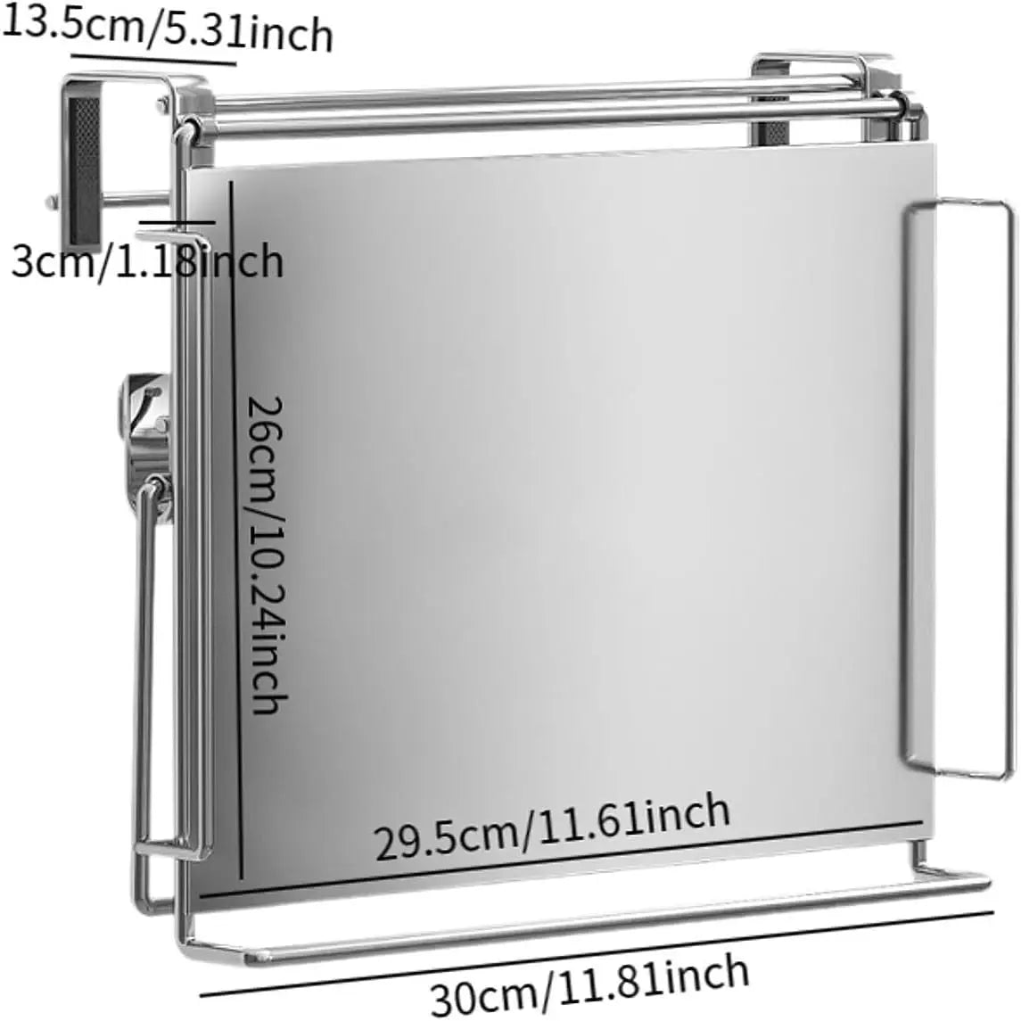Kitchen Cabinet Door Hook Organizer Adjustable Portable Accessories Space Saving Countertop Organizer Shelf Rack for Balcony