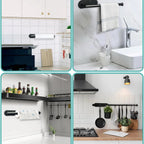 Adhesive Kitchen Paper Towel Holder – Tissue Hanger & Napkin Rack