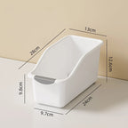 Plastic Multi-functional Storage Box Set! Curved Design for Home Organizing, Great for Kitchen & Trash Sorting