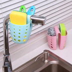 Kitchen Accessories Sink Double Basket Soap Sponge Holder Utensils Organizer Bag Bathroom Hanging Drain Basket Storage Rack
