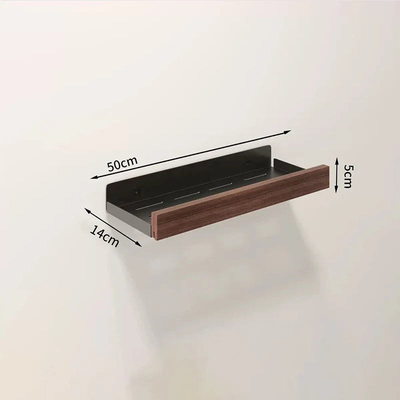 Kitchen Novel Kitchen Accessories Spice Rack Kitchen Organizer Shelves Bathroom Shampoo Holder Storage Shelf Metal Wall Panels