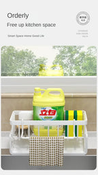 Kitchen Shelf Rag Storage Drainage Shelf No-Punch Storage Rack Home Spice Rack Sink Tap Sink Drainage Rack Kitchen Accessories