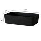 The Sculpted Bin - Long | Set of 3