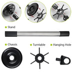 Kitchen Rotary Storage Rack Rotatable Kitchenware Organizer Hooks Spatula Spoon Knife Storage cabinet Kitchen Accessories
