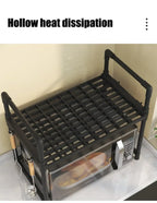 Kitchen Elevated Design Seasoning Rack Microwave Storage RackBilayer Oven Modern Minimalism Kitchen Accessories Organizer