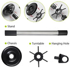 Kitchen Rotary Storage Rack Rotatable Kitchenware Organizer Hooks Spatula Spoon Knife Storage cabinet Kitchen Accessories