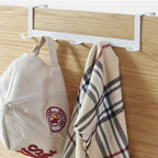 5-Hook Over-the-Door Organizer Rack – Home & Bathroom Hanger for Clothes, Coats, Hats, Towels, Kitchen Accessories
