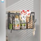 【Holiday Deals】San Dream Magnetic Shelf for Fridge Spice Rack Organizer Magnetic Fruit Basket for Refrigerator Laundry Organizer Spice Snacks Magnet Fridge Shelf-1Pc&2Pcs