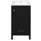 Bathroom Vanity With Ceramic Sink, Soft Close Drawers, Door Organizer, Divider Drawer, Adjustable Foot Pads
