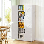 Kitchen Pantry Cabinet With Adjustable Shelves, Heavy Duty Storage - White