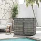 Outdoor Towel Rack and Pool Toy Cabinet, Hot Tub Accessory Storage, Freestanding