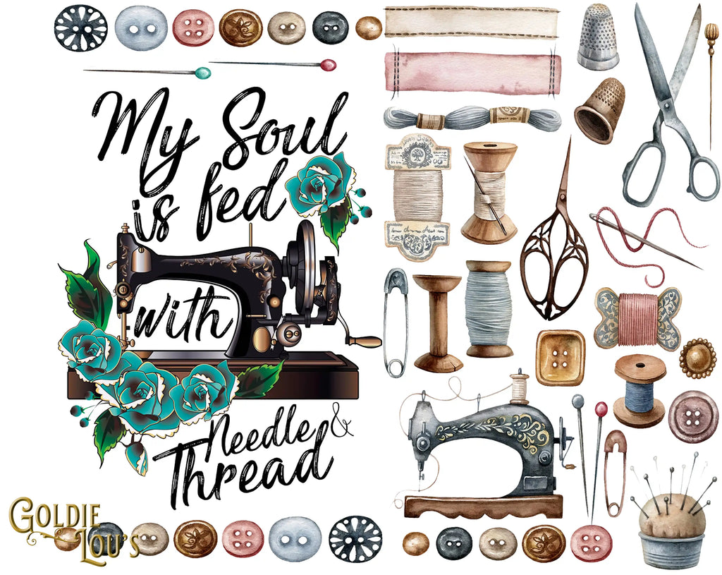 Needle and Thread Skinny Tumbler