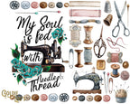 Needle and Thread Skinny Tumbler