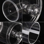Portable 2pcs Cosmetics Storage Box Makeup Organizer Bathroom Jar Cotton Swab Cotton Pad Jewelry Round Plastic Box Storage Container