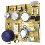 Kitchen Pegboard Organizer Kit Pots & Pans Rack - Pegboard With Hooks