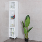 71 Inch Tall Tower Bathroom Storage Cabinet and Organizer Display Shelves for Bedroom